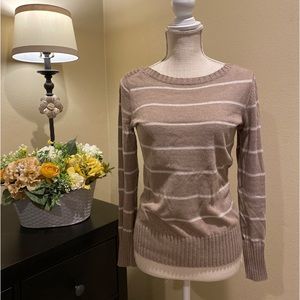 Sonoma Striped Boat-Neck Sweater